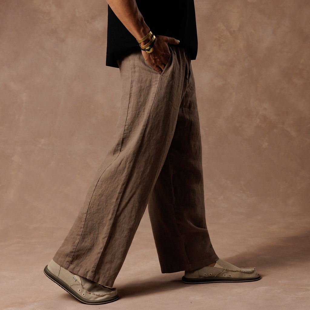 AER LINEN PANT / DOPE TAUPE